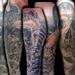 Tattoos - devil and skull half leg sleeve - 62265